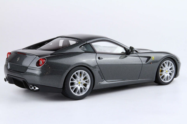 BBR Models BBR1872BV 1/18 Ferrari 599 GTB Fiorano 2006 Manual Gear Grigio Silverstone (with Display Case) - image 5