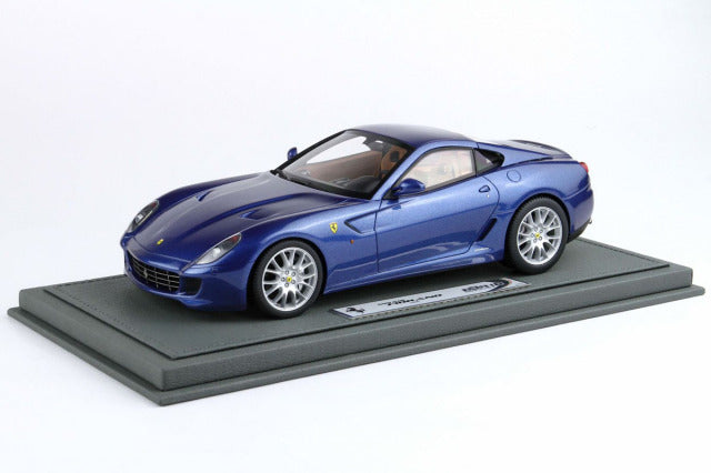 BBR Models BBR1872CV 1/18 Ferrari 599 GTB Fiorano 2006 Manual Gear Blu Mirabeau - Cuoio Color Interior Limited 72pcs (with Display Case) - image 1