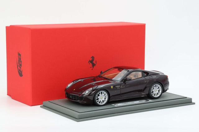 BBR Models BBR1872EV 1/18 Ferrari 599 GTB Fiorano 2006 Manual Gear Violet - Cuoio Color Interior (with Display Case) - image 9