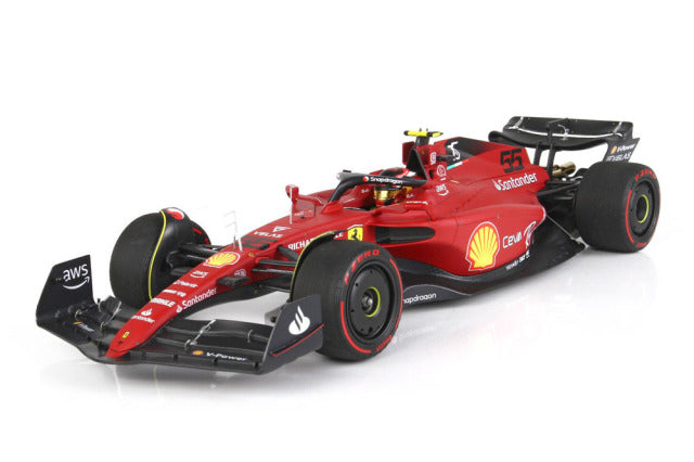 BBR 221855DIEV 1/18 Ferrari F1-75 Bahrain GP 2022 C.Sainz (with Display Case) - image 3