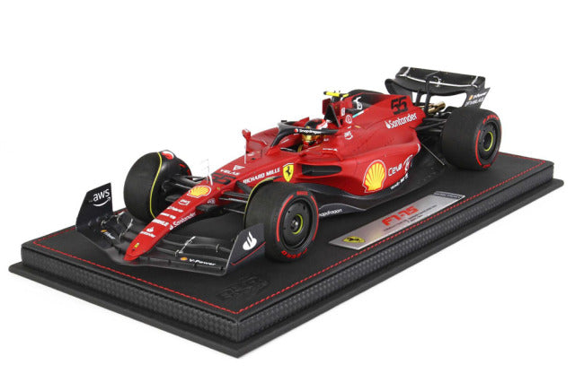 BBR 221855DIEV 1/18 Ferrari F1-75 Bahrain GP 2022 C.Sainz (with Display Case) - image 1