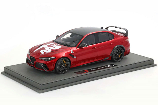BBR Models BBRC1851AR-25 1/18 Alfa Romeo Giulia GTA Rosso GTA with Rear Spoiler Limited 20pcs (with Display Case) - image 1