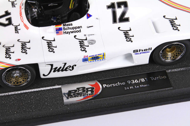 BBR Models BBRC1853BV 1/18 Porsche 936/81 Turbo Le Mans 1981 n.12 (with Display Case) - image 7