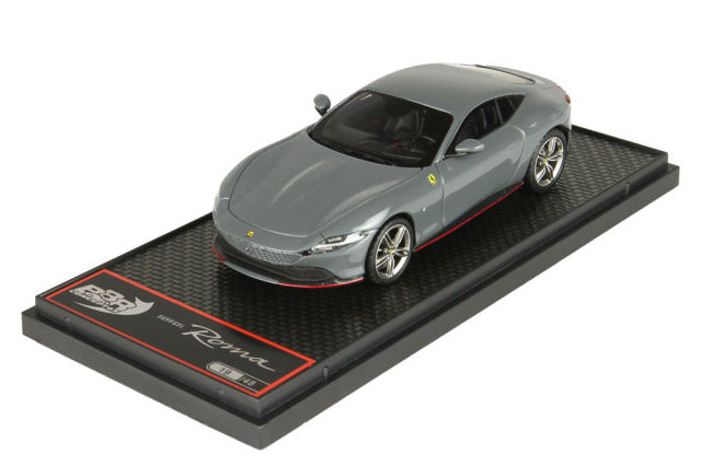 BBR Models BBRC236N 1/43 Ferrari Roma Grigio Medio / Red Stripe Limited 48pcs - image 1