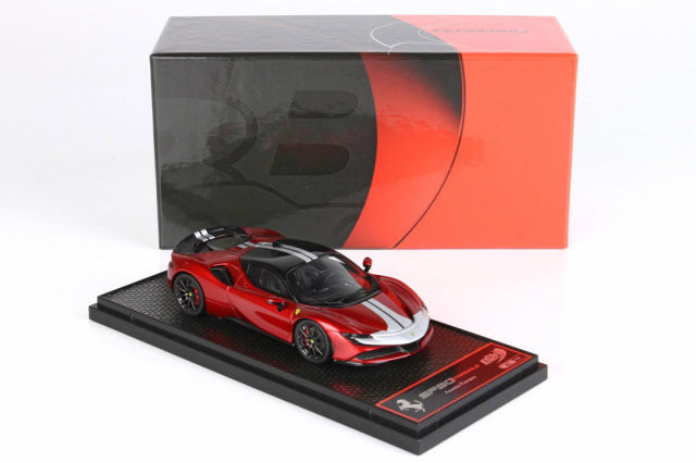 BBR Models BBRC239B 1/43 Ferrari SF90 Stradale Pack Fiorano Rosso Fuoco Limited 99pcs - image 8