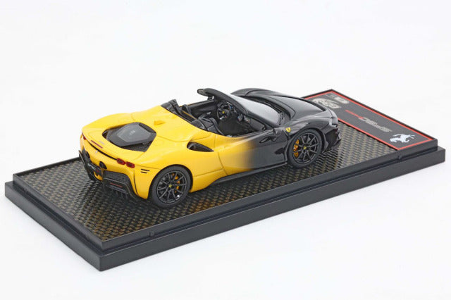 BBR Models BBRC244GNB 1/43 Ferrari SF90 Spider Bicolor Giallo Modena - New Black Daytona Limited 50pcs - image 2