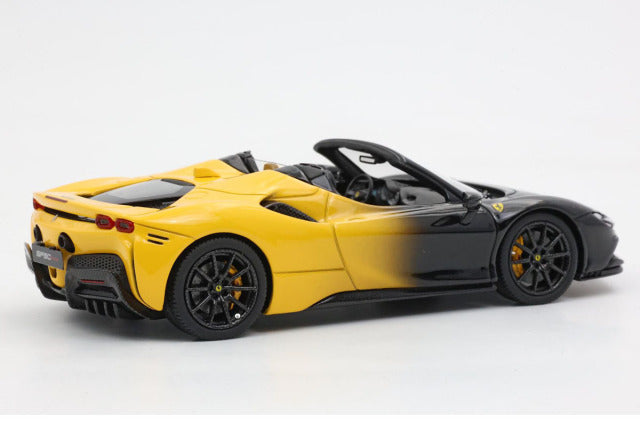 BBR Models BBRC244GNB 1/43 Ferrari SF90 Spider Bicolor Giallo Modena - New Black Daytona Limited 50pcs - image 5