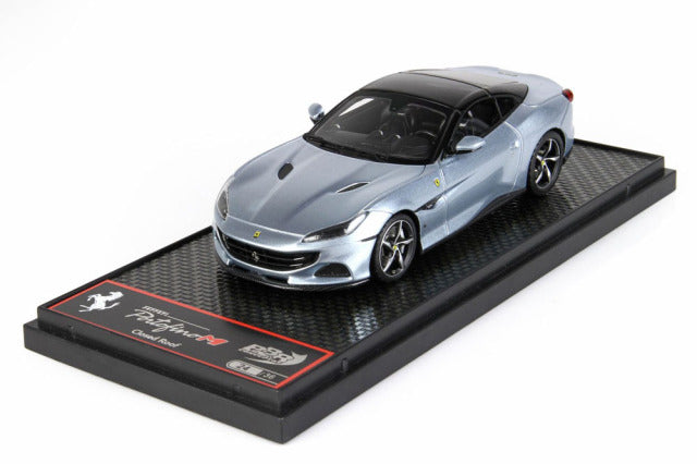 BBR BBRC250C1 1/43 Ferrari Portofino M (Closed roof) Grigio Alloy / Black roof Limited 36pcs Resin Model Car - image 1