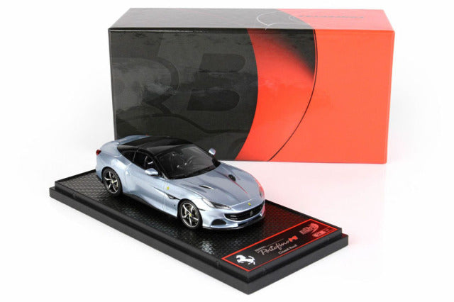 BBR BBRC250C1 1/43 Ferrari Portofino M (Closed roof) Grigio Alloy / Black roof Limited 36pcs Resin Model Car - image 7