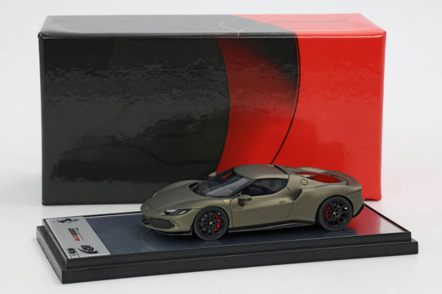 BBR Models BBRC264SU18 1/43 Ferrari 296 GTB Verde Manzoni Matt Limited 15pcs - image 3