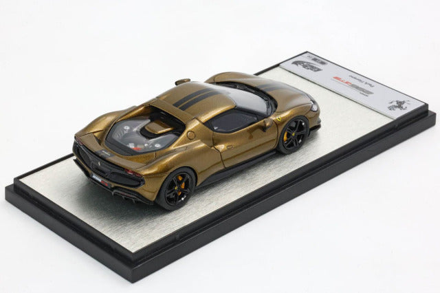 BBR Models BBRC265SU07 1/43 Ferrari 296 Assetto Fiorano Verde Volterra gloss / Black stripe Limited 20pcs - image 2