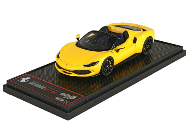 BBR Models BBRC268C1 1/43 Ferrari 296GTS Giallo Modena / Carbon wheels Limited 100pcs - image 1