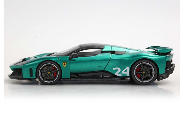 BBRC305F 1/43 Ferrari F80 Optional carbon Race n.24 Green Jewel - Bicolor Carbon/Silver wheels Limited 24pcs - image 4