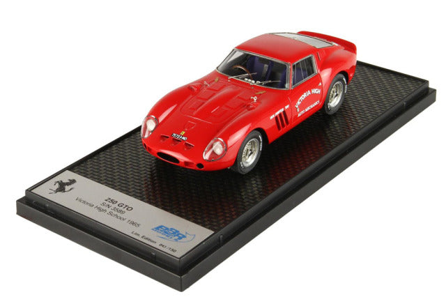 BBR CAR70B 1/43 Ferrari 250GTO S/N 3589 Victoria High School 1965 Red Limited 150pcs - image 1