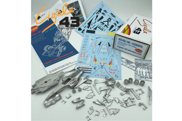 Cigale 43 CFK012 1/43 Red Bull RB1 Cosworth Australian GP 2005 Coulthard / Liuzzi / Klien Model Kit - image 2