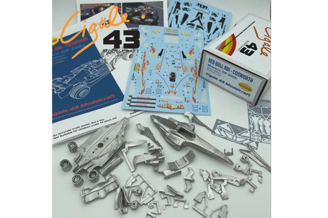 Cigale 43 CFK016 1/43 Red Bull RB1 Cosworth Monaco GP 2005 Coulthard / Liuzzi / Klien Model Kit - image 2