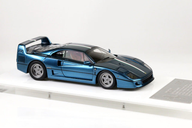 SCM Model 1/43 Ferrari F40 Chrome Mirage Blue limited 30pcs - image 3