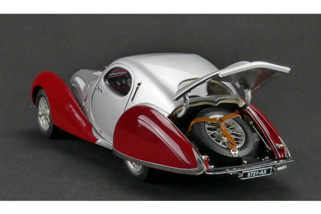 CMC M165 1/18 Talbot Lago Coupe T150 C-SS Figoni & Falaschi Teardrop 1937-1939 Silver/Red - image 3