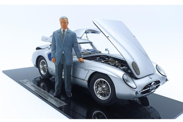 CMC M246 1/18 Mercedes-Benz 300 SLR Coupe 1955 Blue interior with Figure Limited 500pcs - image 1