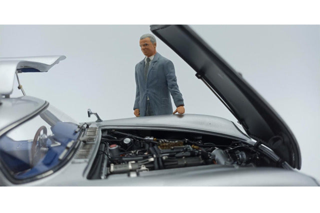 CMC M246 1/18 Mercedes-Benz 300 SLR Coupe 1955 Blue interior with Figure Limited 500pcs - image 8
