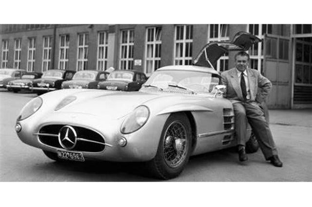 CMC M246 1/18 Mercedes-Benz 300 SLR Coupe 1955 Blue interior with Figure Limited 500pcs - image 9