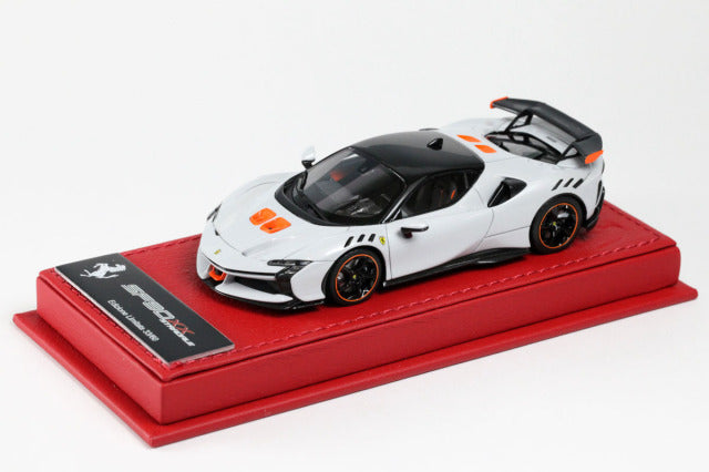 BBR Deluxe C285ADL 1/43 Ferrari SF90XX Stradale Bianco Artico (Red Leather Base) Limited 60pcs - image 1