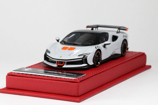 BBR Deluxe C285ADL 1/43 Ferrari SF90XX Stradale Bianco Artico (Red Leather Base) Limited 60pcs - image 5