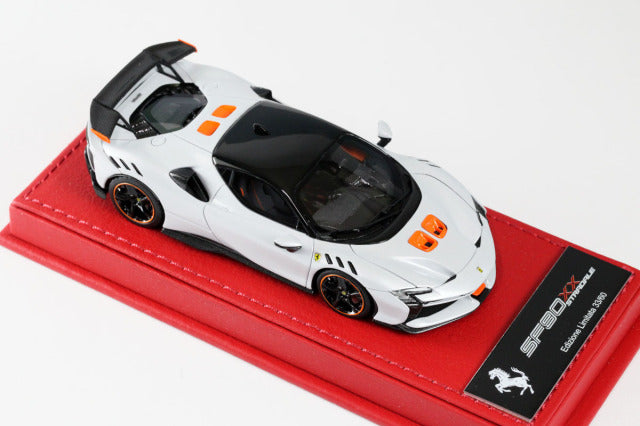 BBR Deluxe C285ADL 1/43 Ferrari SF90XX Stradale Bianco Artico (Red Leather Base) Limited 60pcs - image 7