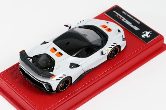 BBR Deluxe C285ADL 1/43 Ferrari SF90XX Stradale Bianco Artico (Red Leather Base) Limited 60pcs - image 8