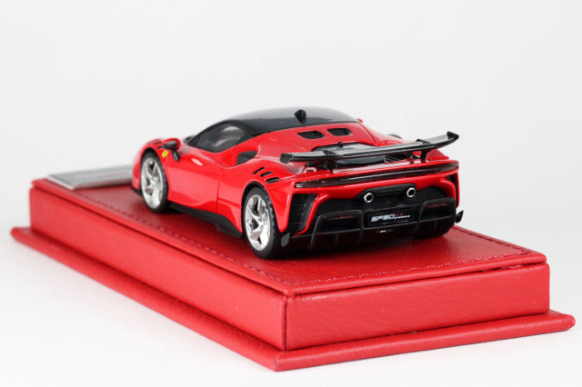 BBR Deluxe C285CDL 1/43 Ferrari SF90XX Stradale Rosso Corsa (Red Leather Base) Limited 50pcs - image 6