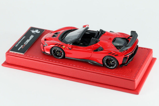 BBR Deluxe C286BDL 1/43 Ferrari SF90XX Spider Rosso Corsa (Red Leather Base) Limited 30pcs - image 2