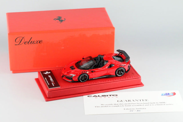 BBR Deluxe C286BDL 1/43 Ferrari SF90XX Spider Rosso Corsa (Red Leather Base) Limited 30pcs - image 9