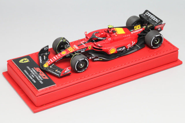 BBR Deluxe C290BDL Ferrari SF-23 Italy GP Monza C.Sainz (Red Leather Base) Limited 60pcs - image 1