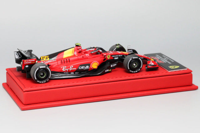 BBR Deluxe C290BDL Ferrari SF-23 Italy GP Monza C.Sainz (Red Leather Base) Limited 60pcs - image 4
