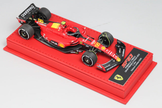 BBR Deluxe C290BDL Ferrari SF-23 Italy GP Monza C.Sainz (Red Leather Base) Limited 60pcs - image 7