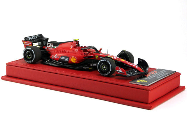 BBR Deluxe C292ADL 1/43 Ferrari SF-23 2023 Singapore GP Sainz Winner Limited 80 - image 3