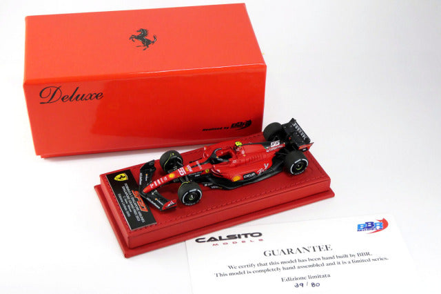 BBR Deluxe C292ADL 1/43 Ferrari SF-23 2023 Singapore GP Sainz Winner Limited 80 - image 9