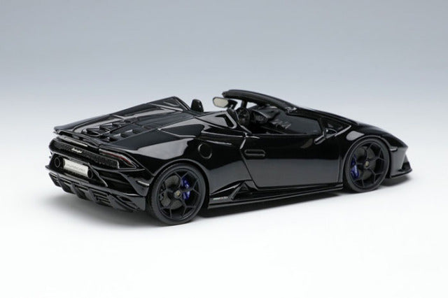 EIDOLON EM524E 1/43 Lamborghini Huracan EVO Spyder 2019 (Loge wheel) Nero Helene Limited 30pcs - image 4