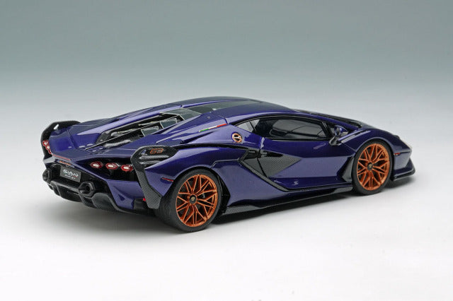 Make Up EM533G 1/43 Lamborghini Sian FKP37 2019 Viola Aletheia Limited 50pcs Model Car - image 4