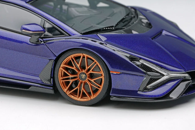 Make Up EM533G 1/43 Lamborghini Sian FKP37 2019 Viola Aletheia Limited 50pcs Model Car - image 6