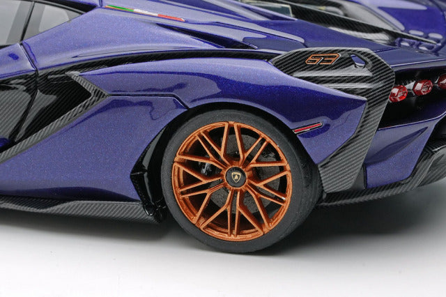 Make Up EM533G 1/43 Lamborghini Sian FKP37 2019 Viola Aletheia Limited 50pcs Model Car - image 7