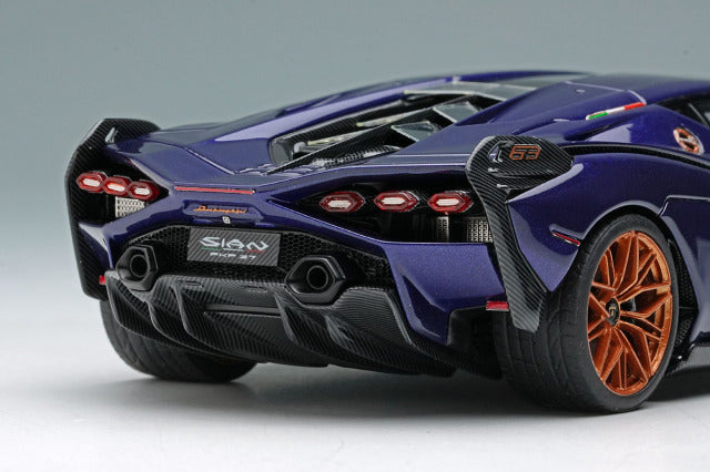 Make Up EM533G 1/43 Lamborghini Sian FKP37 2019 Viola Aletheia Limited 50pcs Model Car - image 8