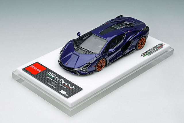 Make Up EM533G 1/43 Lamborghini Sian FKP37 2019 Viola Aletheia Limited 50pcs Model Car - image 9