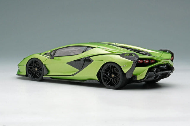 Make Up EM533H 1/43 Lamborghini Sian FKP37 2019 Verde Ithaca Limited 50pcs Model Car - image 3