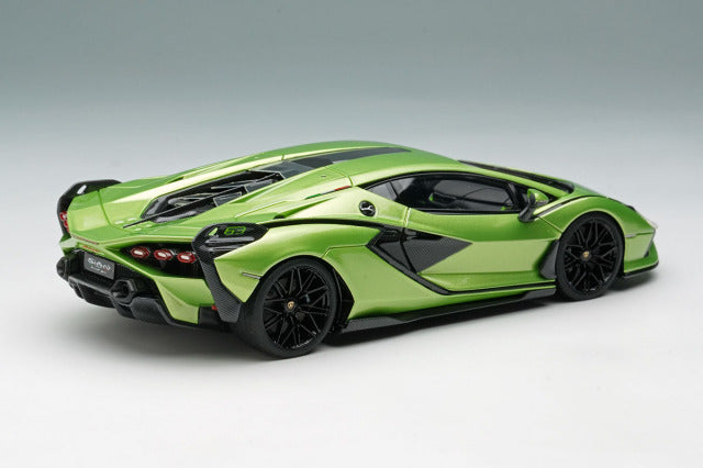 Make Up EM533H 1/43 Lamborghini Sian FKP37 2019 Verde Ithaca Limited 50pcs Model Car - image 4