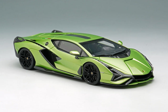 Make Up EM533H 1/43 Lamborghini Sian FKP37 2019 Verde Ithaca Limited 50pcs Model Car - image 5