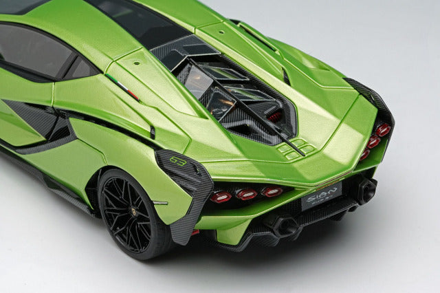Make Up EM533H 1/43 Lamborghini Sian FKP37 2019 Verde Ithaca Limited 50pcs Model Car - image 7