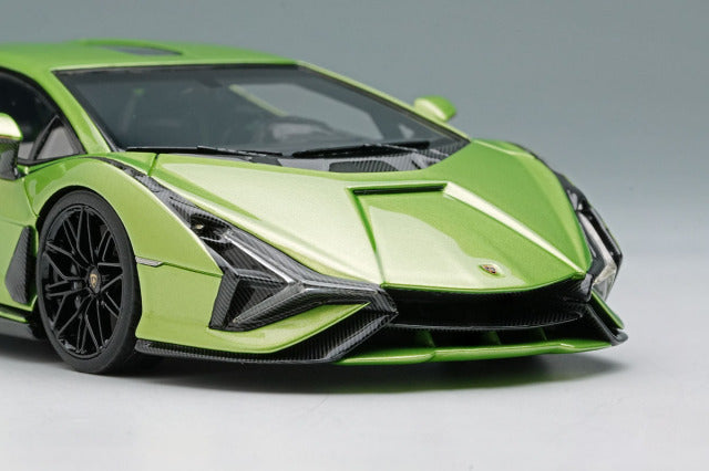 Make Up EM533H 1/43 Lamborghini Sian FKP37 2019 Verde Ithaca Limited 50pcs Model Car - image 8