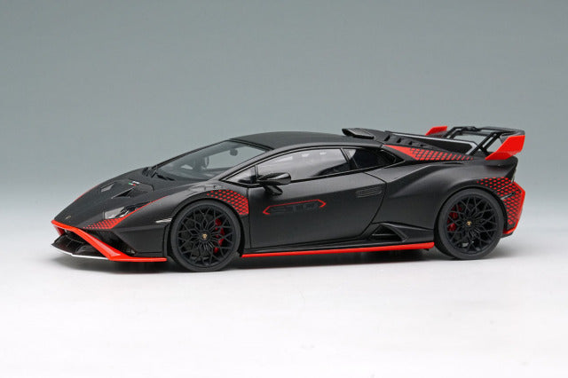 EIDOLON EM737I 1/43 Lamborghini Huracan STO 2021 Nero Nemesis / Red Livery Limited 50pcs - image 1