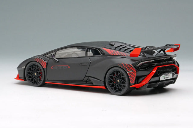 EIDOLON EM737I 1/43 Lamborghini Huracan STO 2021 Nero Nemesis / Red Livery Limited 50pcs - image 3